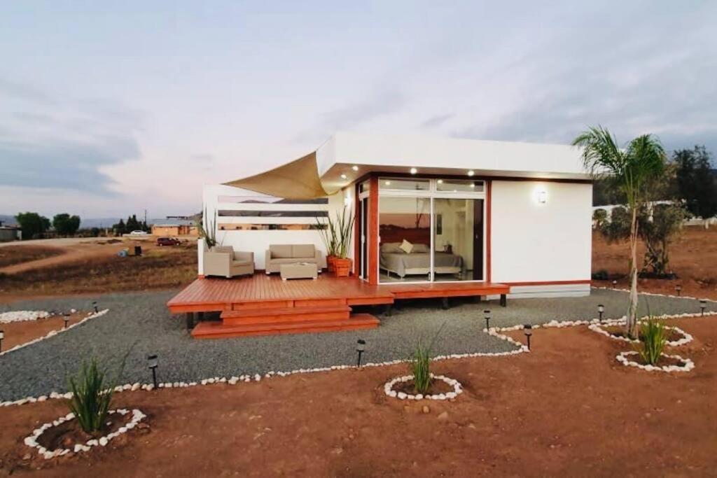 Cabana El Alamo Con Jacuzzi Βίλα Valle de Guadalupe Εξωτερικό φωτογραφία